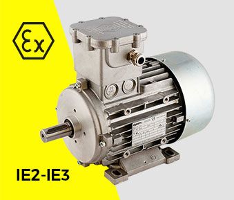 Motor Orange1 Serie O-H, antiexplosivo (Exproof II 2G Ex db IIC T4 Gb), carcasa de aluminio IP66, eficiencia IE3, clase de temperatura T4/T5, para ambientes industriales extremos (-40°C a +60°C) y climas tropicales. Potencia 0.09kW a 30kW.