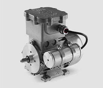 Motor monofásico Orange1 Serie O–M con carcasa de aluminio, certificado ATEX para zonas peligrosas