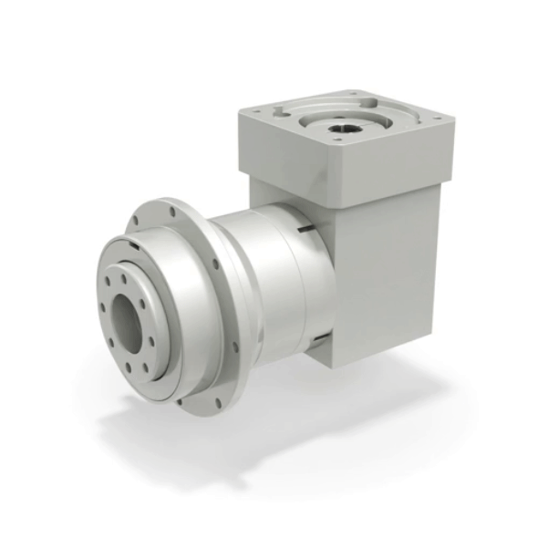 Motorreductor angular serie TQFEK con brida compacta y alta precisión de posicionamiento para aplicaciones industriales en espacios reducidos