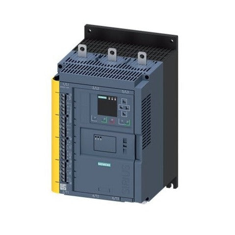 Arrancador suave industrial 3RW (25A–1280A), protege motores contra picos de corriente y reduce mantenimiento. Control avanzado (110V–250V), prolonga vida útil de equipos.