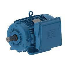 Motor monofásico W22 con carcasa de hierro fundido y patas macizas. Cumple con norma IEC 60034-30-1, operación silenciosa y eficiente para aplicaciones industriales