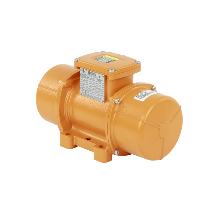 Motovibrador industrial MVSI con fuerza centrífuga de hasta 30500 Kgf . Certificado para zonas explosivas (ATEX/IEC). Ideal para maquinaria vibrante en minería, alimentación y químicos
